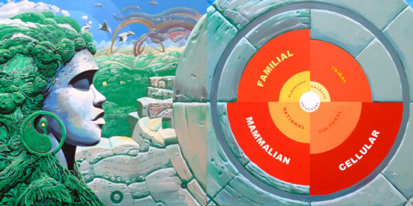 END OF TIME, akryl, dyptyk 100x200cm, 2013, 28.000 pln