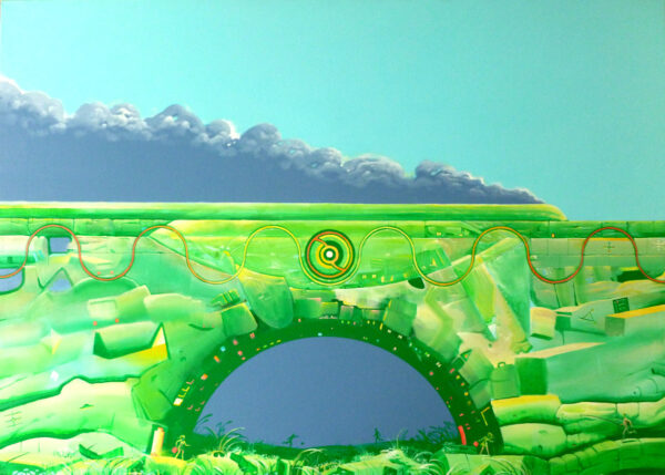 Pociąg do abstrakcji, 2015, akryl, 100x140cm, 22.000